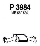 FENNO STEEL - P3984 - Глушитель средний MITSUBISHI PAJERO 2.5 TDi 90-00